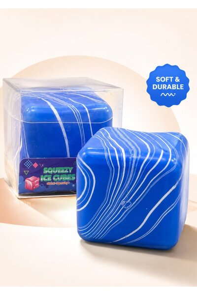 DAT Squishy Cube Mini Fidget Toy Stress Relief 9 Colors - Sensory Play Gel Cu...