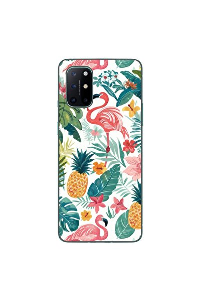 OEM Husa compatibila cu OnePlus 8T Silicon Gel Tpu Model Tropical Pattern