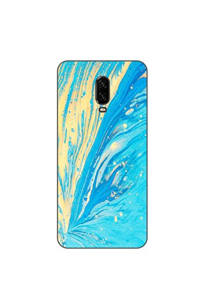 OEM Husa compatibila cu OnePlus 6T Silicon Gel Tpu Model Aqua Bloom