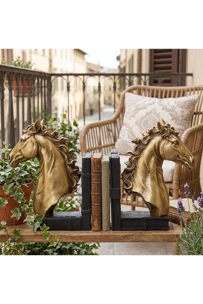 Mirsa Global Decorative Horse Book Holder Figurine (Trinket)
