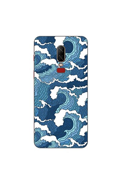 OEM Husa compatibila cu OnePlus 6 Silicon Gel Tpu Model Crazy Waves