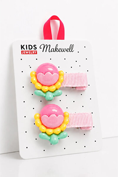 MakeWell 2-Piece Children's Clip Hair Clips with Daisy Figures – Snap Hair Cl...
