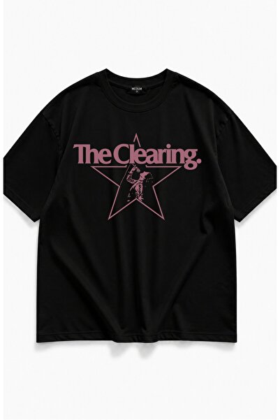 Fuddy Moda Tricou unisex supradimensionat cu imprimeu Wolf Alice The Clearing...