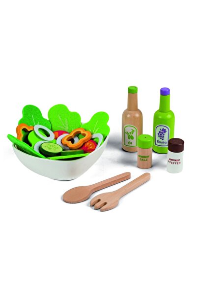 Ecotoys Set de salată din lemn cu o bolă