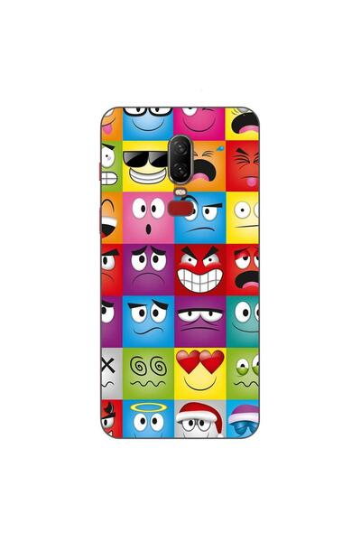 OEM Husa compatibila cu OnePlus 6 Silicon Gel Tpu Model Funny Faces