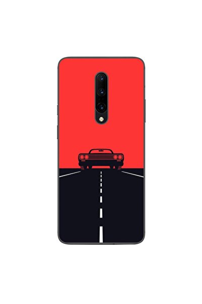 OEM Husa compatibila cu OnePlus 7 Pro Silicon Gel Tpu Model Red Sky Muscle Car