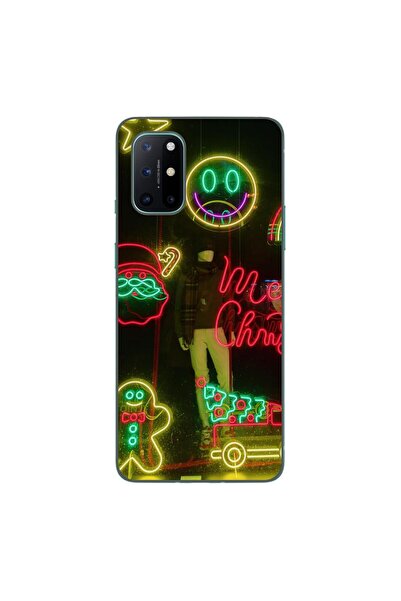 OEM Husa compatibila cu OnePlus 8T Silicon Gel Tpu Model Craciun Vitrina Neon...