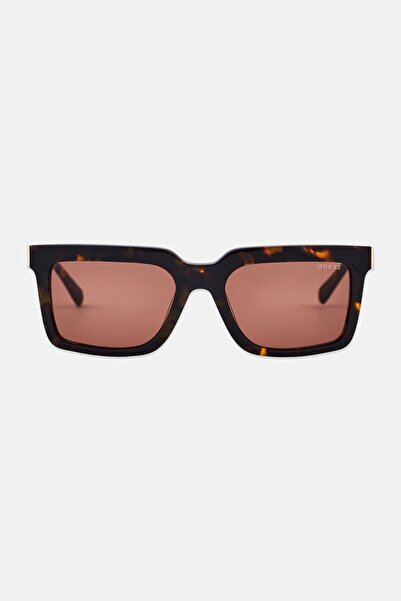 Guess Men GU00213 52E Rectangular Sunglasses, Dark Havana