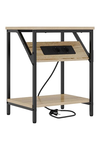 vidaxl Dulap de noapte Stejar Sonoma 38 x 30 x 48 cm Lemn compozit