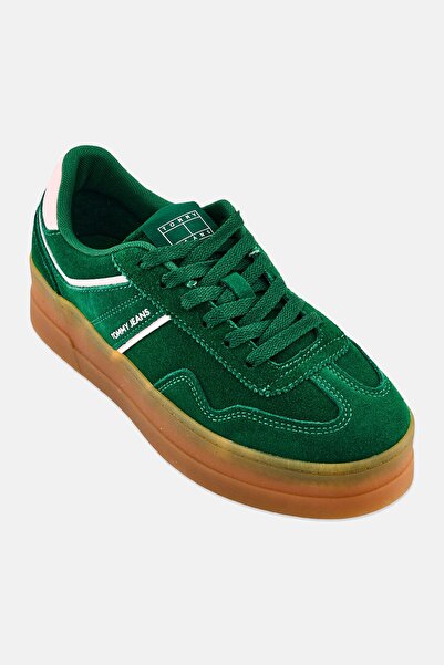 Tommy Hilfiger Tommy Jeans Women Greenwich Lace Up Sneakers, Green
