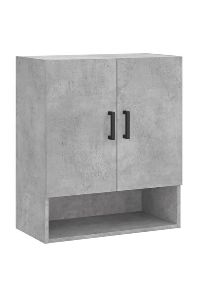 vidaxl Wall cabinet, concrete gray, 60x31x70 cm, composite wood