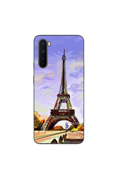 OEM Husa compatibila cu OnePlus Nord Silicon Gel Tpu Model Desen Turnul Eiffel