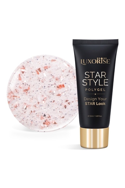 LUXORISE Polygel STAR STYLE - Colecția STAR VIBE, Champagne Pop, 50ml