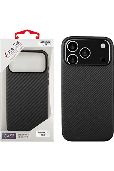 Other Volte-Tel Carbon Lift Πίσω Κάλυμμα Σιλικόνης Αδιάβροχο Μαύρο (iPhone 17...
