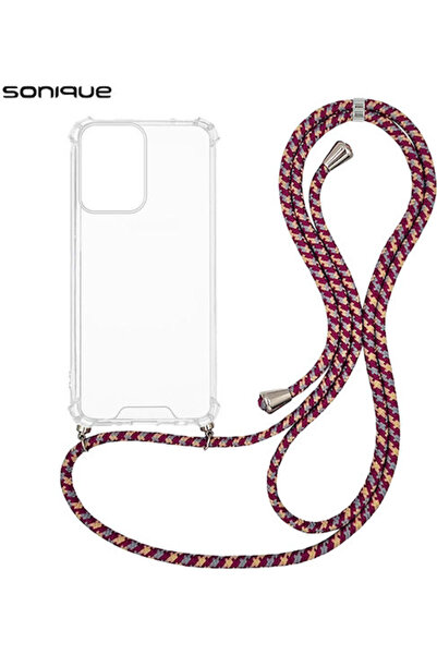 Other Θήκη Σιλικόνης με Κορδόνι Sonique Armor Διαφανής για Motorola Moto G04 ...