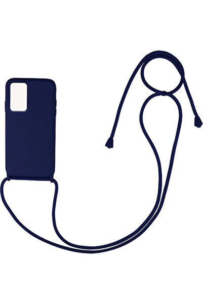 Other Sonique Carryhang Πίσω Θήκη Σιλικόνης 0.5mm με Λουράκι Σκούρο Μπλε (Red...