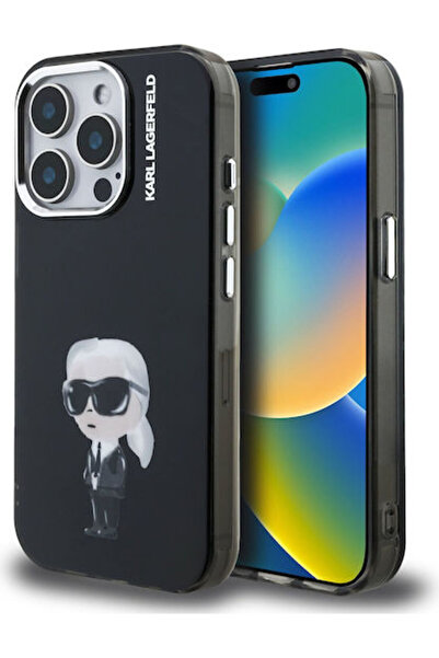 Karl Lagerfeld Aquarelle Karl Πίσω Κάλυμμα Πλαστικό / Σιλικόνης Μαύρο (iPhone...