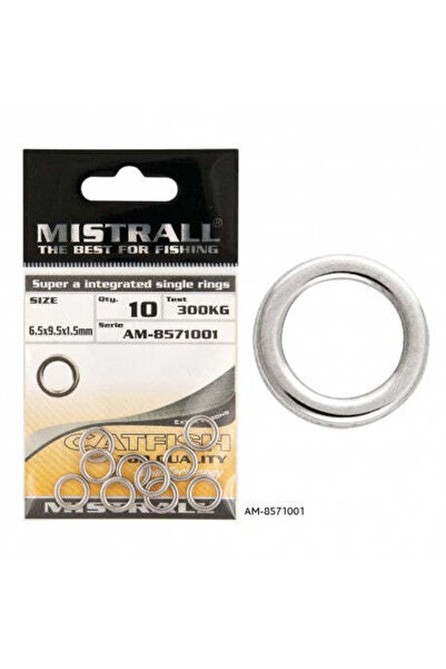Baracuda Accessory Somn Connector Ring Mistrall 300kg 300kg 10pcs 6.5x9.5mm