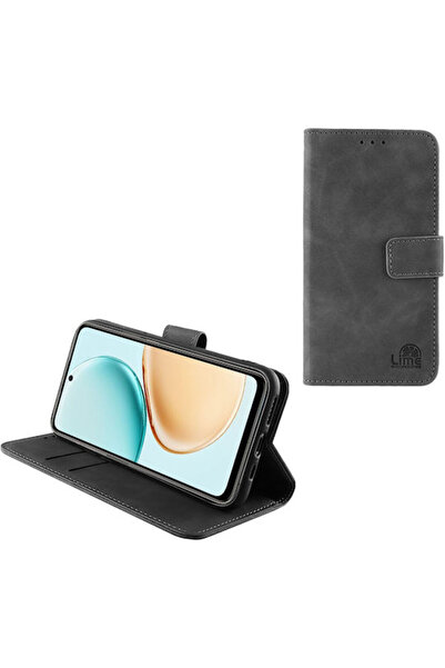 Lime&co Lime Essential Magnet Book Συνθετικό Δέρμα Γκρι (Honor X7D) Κωδικός: ...