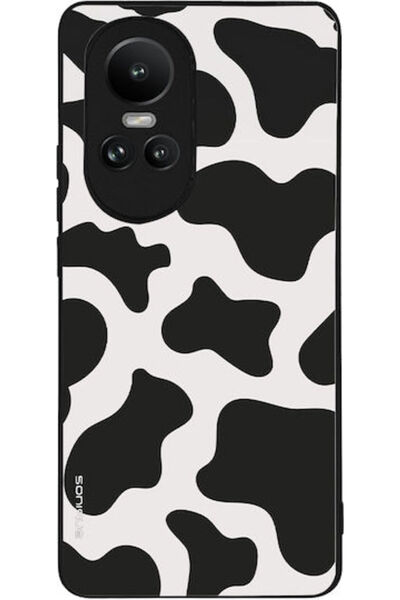 Other Θήκη Σειράς Sonique Animal Print για Oppo Reno10 5G - Αγελάδα 01