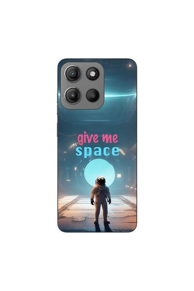 OEM Case compatible with Motorola Moto G15 Silicone Gel Tpu Model Give Me Space