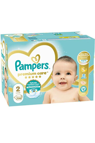 Pampers Premium Care Scutece pentru Bebelusi - Delicate Comfort Mega Box, mar...
