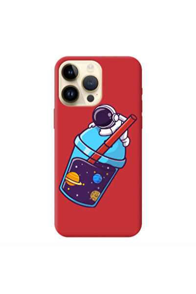 Other Apple iPhone 13 Pro Max Longing in space Red Colored Silicone TPU Θήκη