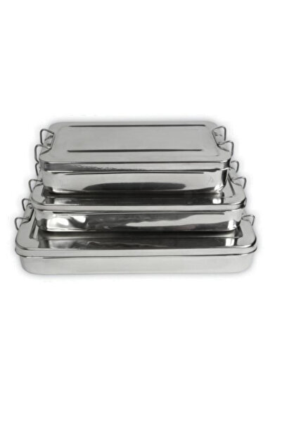 Prima Prima Instrument Box with Lid and Handle, stainless steel, 18 x 8 x 4 c...