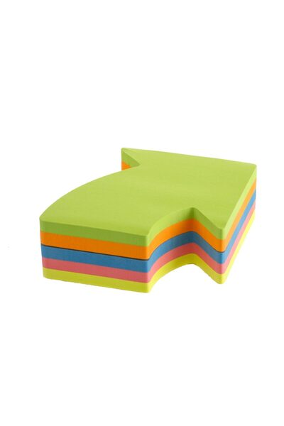 kores Notițe adezive 70*70mm "SAGEATA" 5 culori neon*50 coli