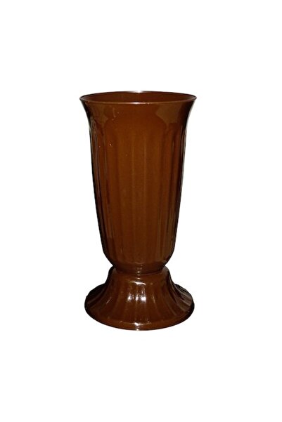 Natalia Design ND Flower Vase, 29x16 cm, plastic, dark brown