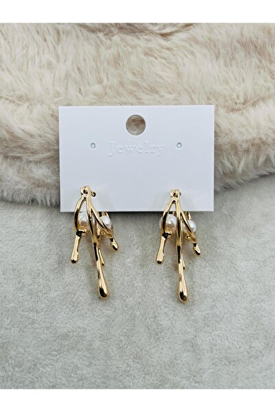 Bozhi Earrings Metal Gold Stylish Gift