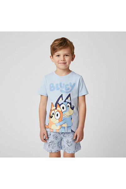 bluey Cotton pajamas with short sleeves,