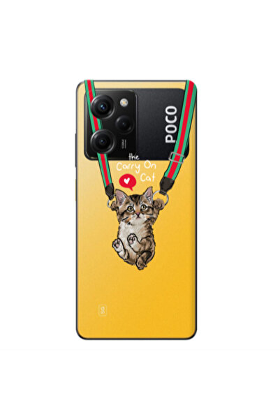 Other Xiaomi Poco X5 Pro Swinging cat Transparent Silicone TPU Θήκη