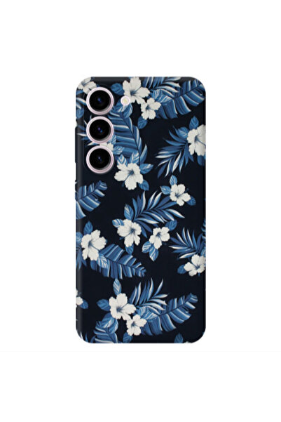 Other Samsung S23 Plus flower blue laves Transparent Silicone TPU Θήκη