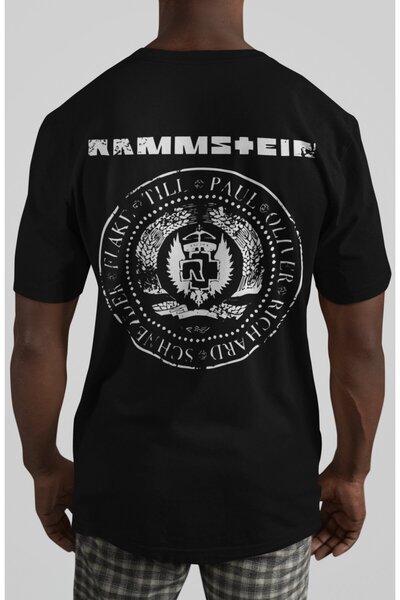 SEVBANO Rammstein rok metal muzički bend, majica sa leđnim printom, unisex, v...