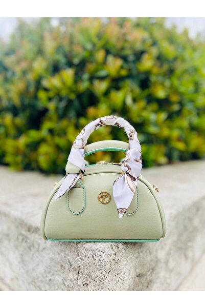 SHIKIRTI BAG STORE Mini Boy Fular Detaylı Uzun Çapraz Askılı Kadın El ve Omuz...