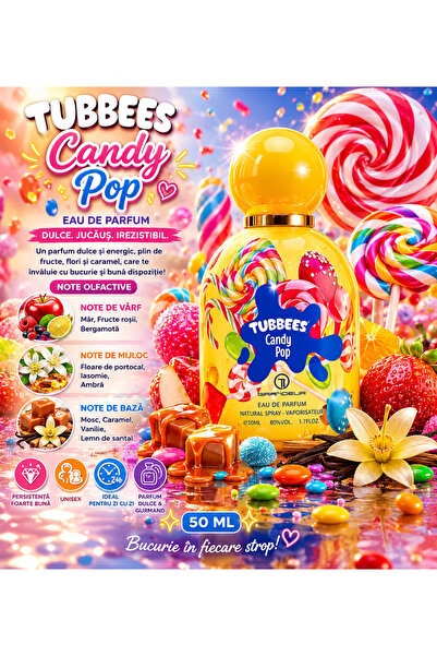Tubbees Arabian Perfume Candy Pop 50ML, Sweet Gourmand Unisex Perfume with Ca...