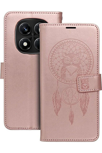 OEM Mezzo Book Σιλικόνης Ροζ Χρυσό (Redmi Note 14 Pro 4G)