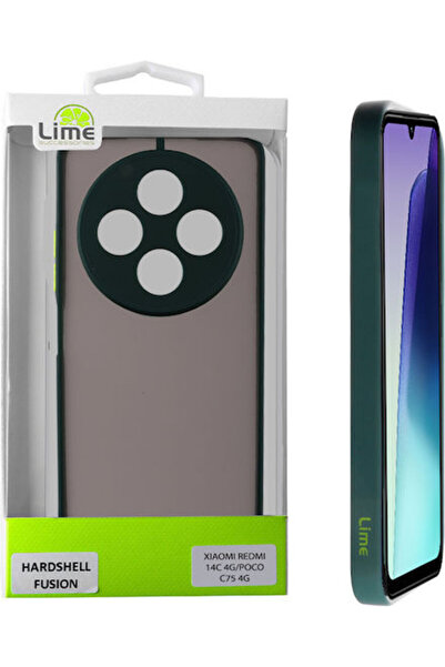 Lime&co Πράσινο Πλαστικό / Σιλικόνη Πίσω Κάλυμμα (Redmi 14C / Poco C75)