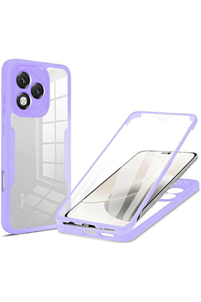 Techsuit ColorVerse 360 Πλήρης Κάλυψη Σιλικόνης Μωβ για Honor 400 Lite