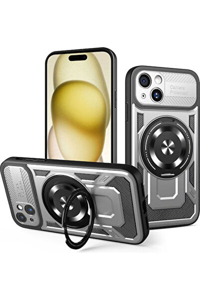 Techsuit Πίσω Κάλυμμα Σιλικόνης Γκρι (iPhone 15 Plus)
