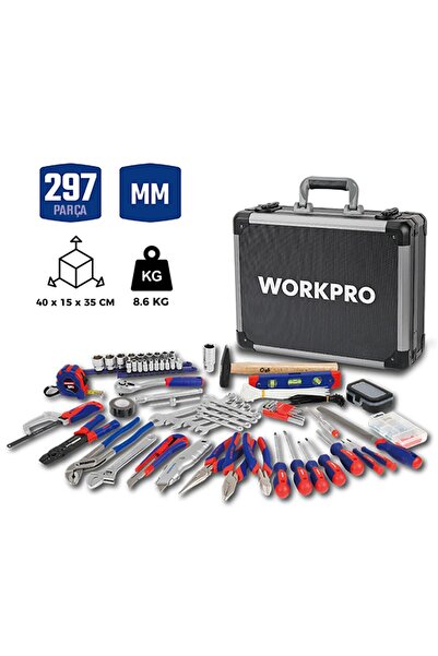 Workpro WP209100 297 Parça CR-V Profesyonel El Aleti Tamir Seti Tamir Bakım Ç...