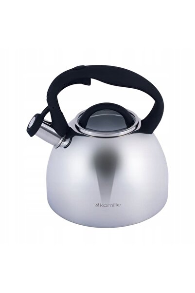 Kamille 2.7 L stainless steel kettle with soft-touch handle, compatible with ...
