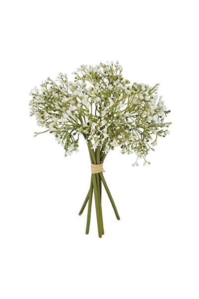 MARHOME Μπουκετο Γυψοφυλλη X6 Πρασινο/Λευκο Y28cm. 12/144Kib 00-00-16060