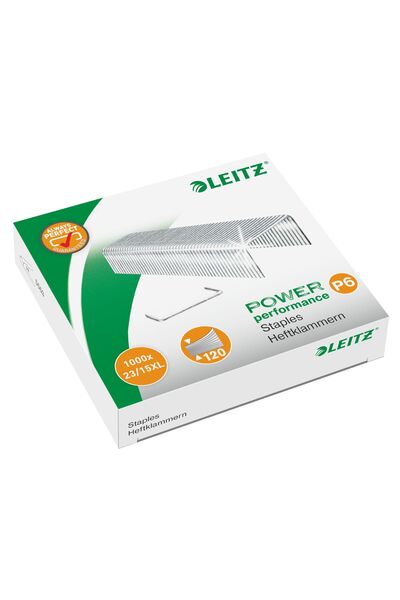 Leitz Capse 23/15 XL pentru 120 de coli, cutie 1000