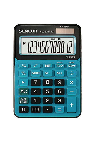 Sencor SEC 372T/BU 12 characters, VAT calculation Blue