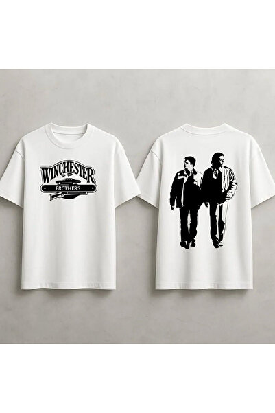 STİL-X Supernatural Printed Unisex 100% Cotton Piece Oversized T-Shirt