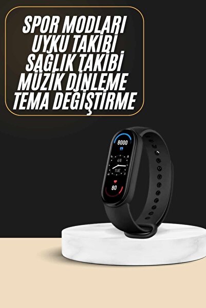 ZERO LAND BİREYCEL M6 Akıllı Bileklik Android ve İOS Uyumlu Bildirim ve Ç Gör...