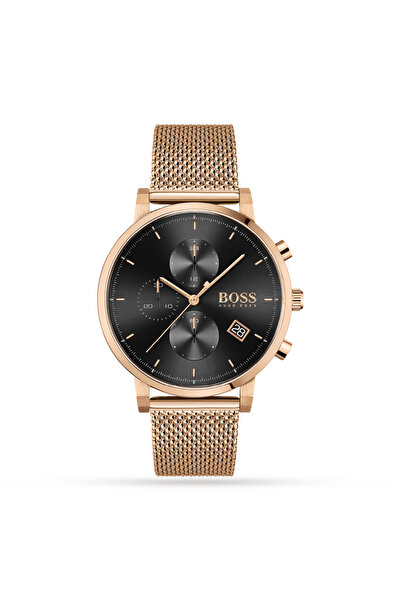 Hugo Boss Ρολόι Integrity Χρονογράφος με Μεταλλικό Μπρασελέ σε Ροζ Χρυσό χρώμ...