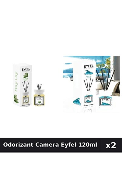 Eyfel Set 2 Odorizant Camera cu Betisoare - Lacramioare, Ocean - Parfum Inten...